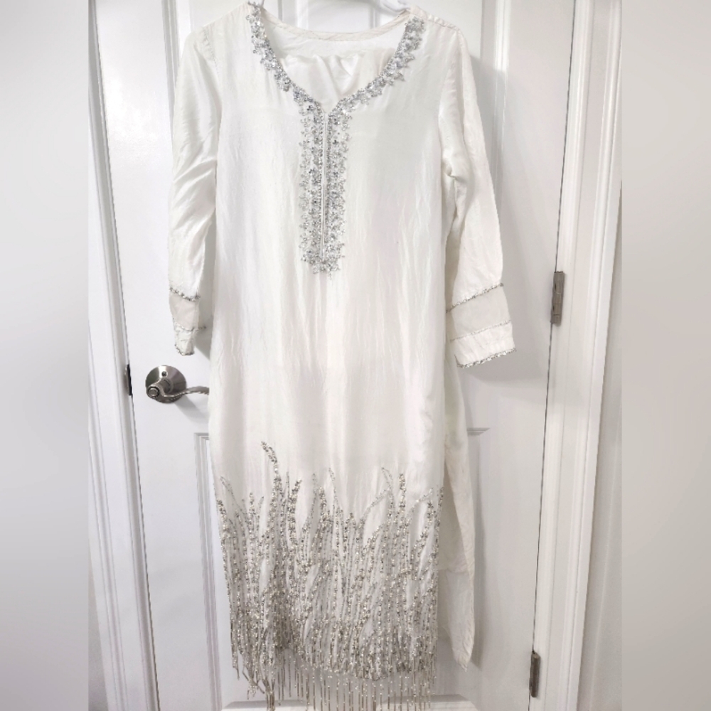 Elegant White Sheer Fabric